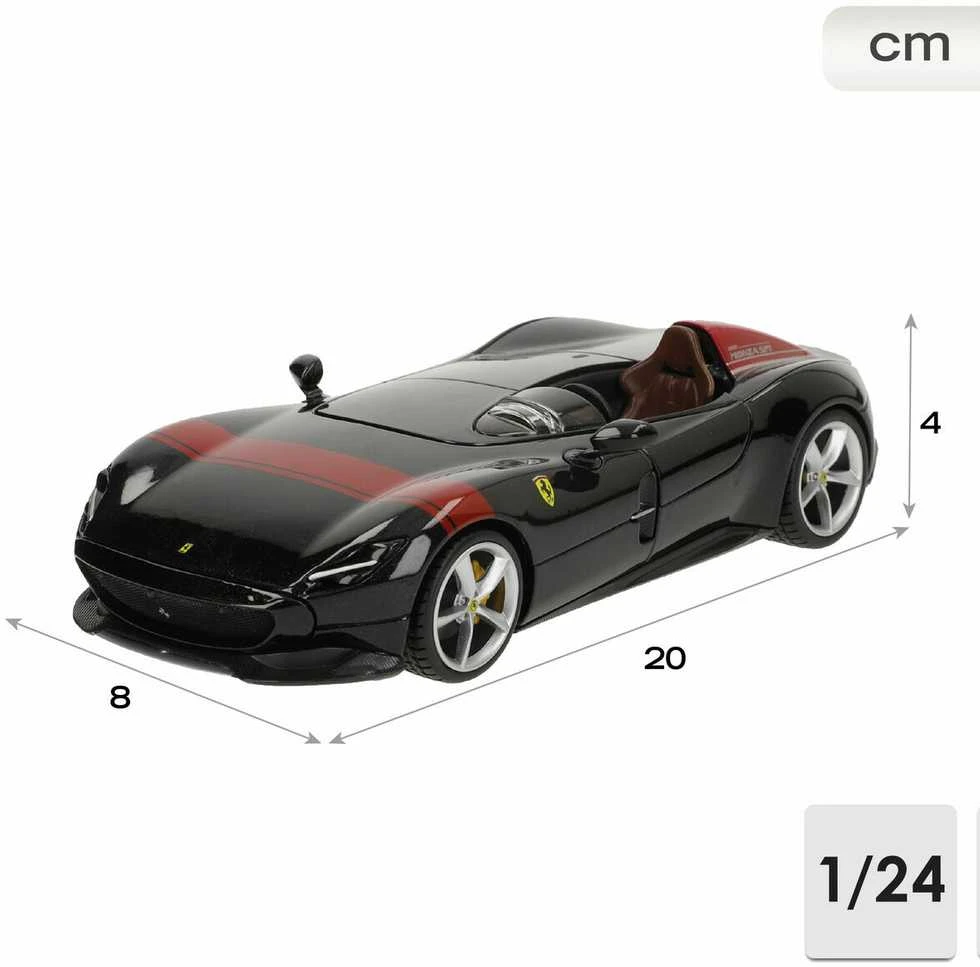 Bburago BBU 1:24 Ferrari R_P Ferrari Monza juodas 26027B