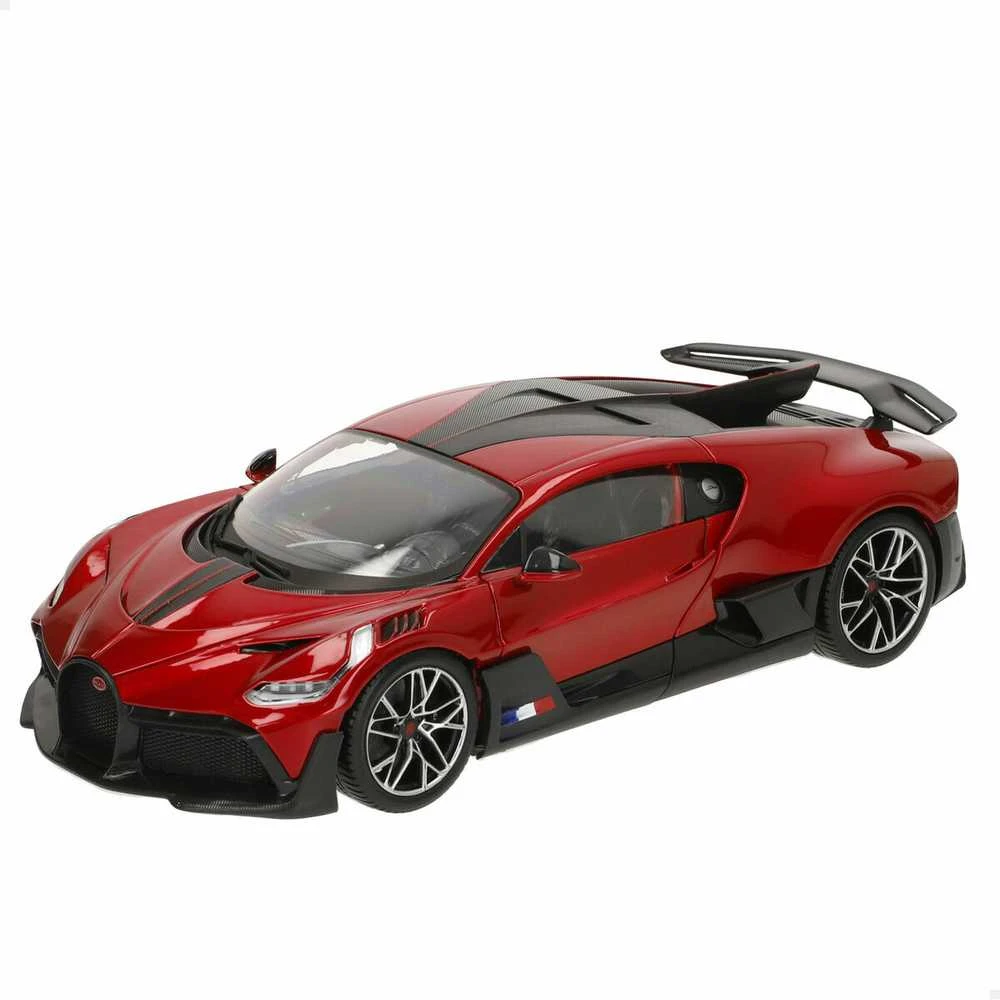 *BBURAGO metal, 1:18, Bugatti Divo Metalic, Raudonas
