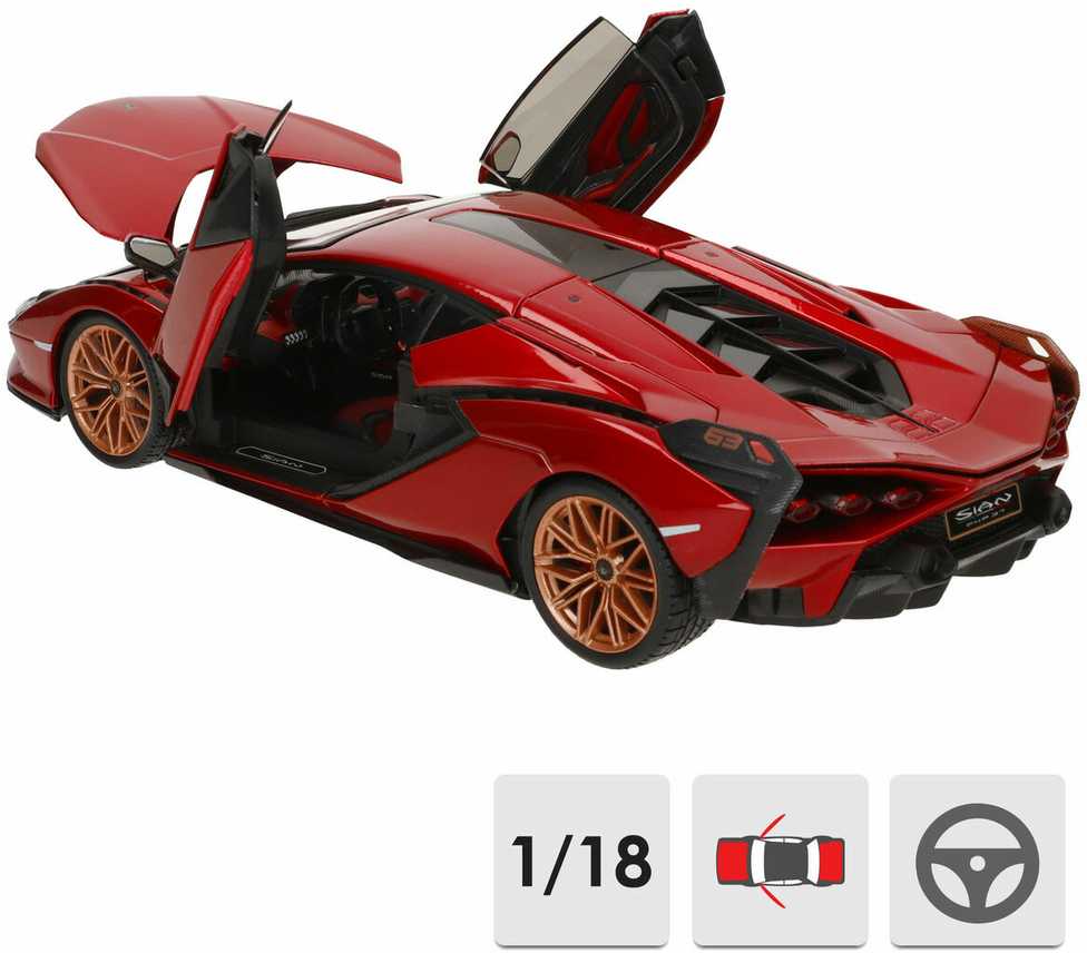 Bburago Lamborghini Sian FKP 37 Raudona 1:18 BBURAGO