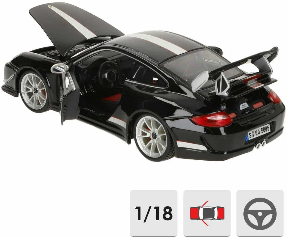 Bburago Porsche 911 GT3 RS 4.0 Juodas 1:18 BBURAGO