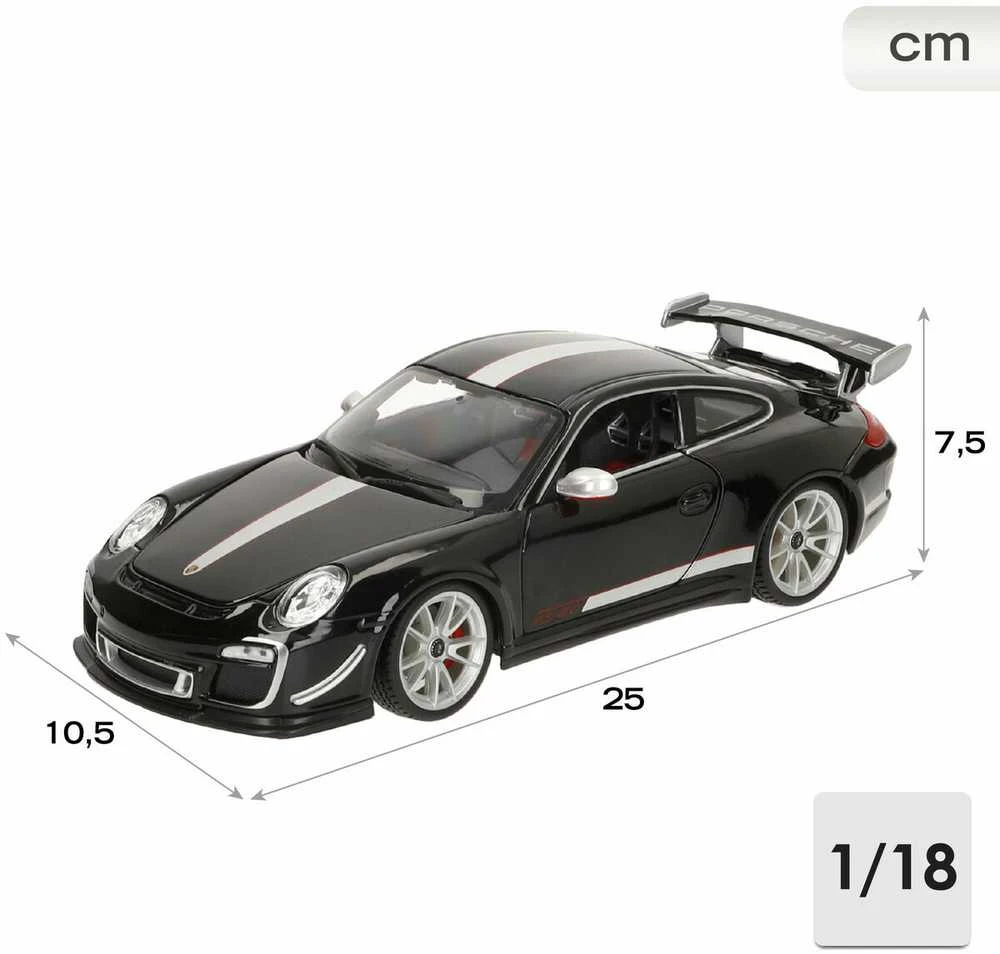 Bburago Porsche 911 GT3 RS 4.0 Juodas 1:18 BBURAGO