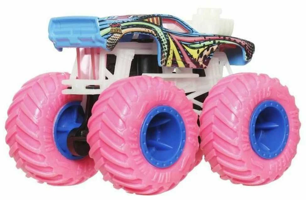 Mattel HOT WHEELS MONSTER TRUCKS šviečiantis tamsoje džipas (JFX08)