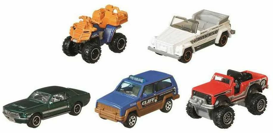 Mattel Penkių Matchbox automodelių rinkinys