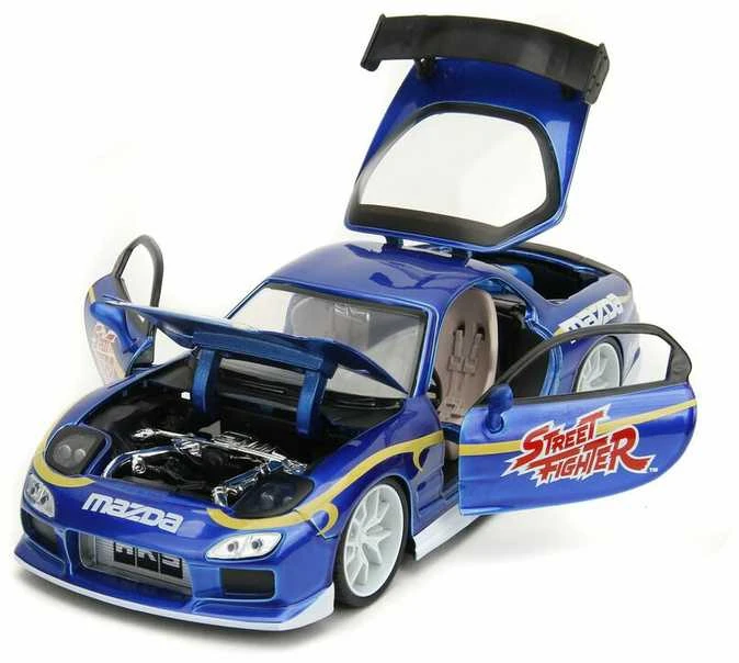 Kolekcinis modelis Jada Toys: Street Fighter 1993 Mazda RX-7 1:24