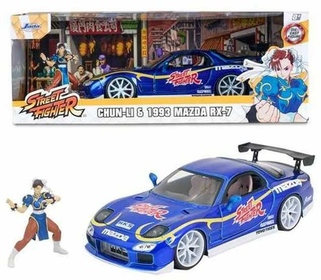 Kolekcinis modelis Jada Toys: Street Fighter 1993 Mazda RX-7 1:24