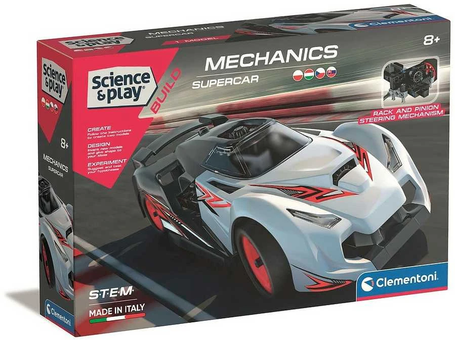 Clementoni Mokslas ir žaidimų mechanika: Superautomobilis lenktyninis automobilis
