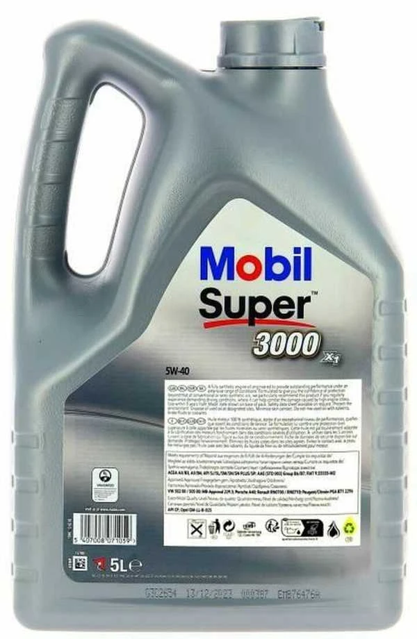 Mobil Alyva SUPER 3000x1 5W/40 sintetinė varikliams 5 L