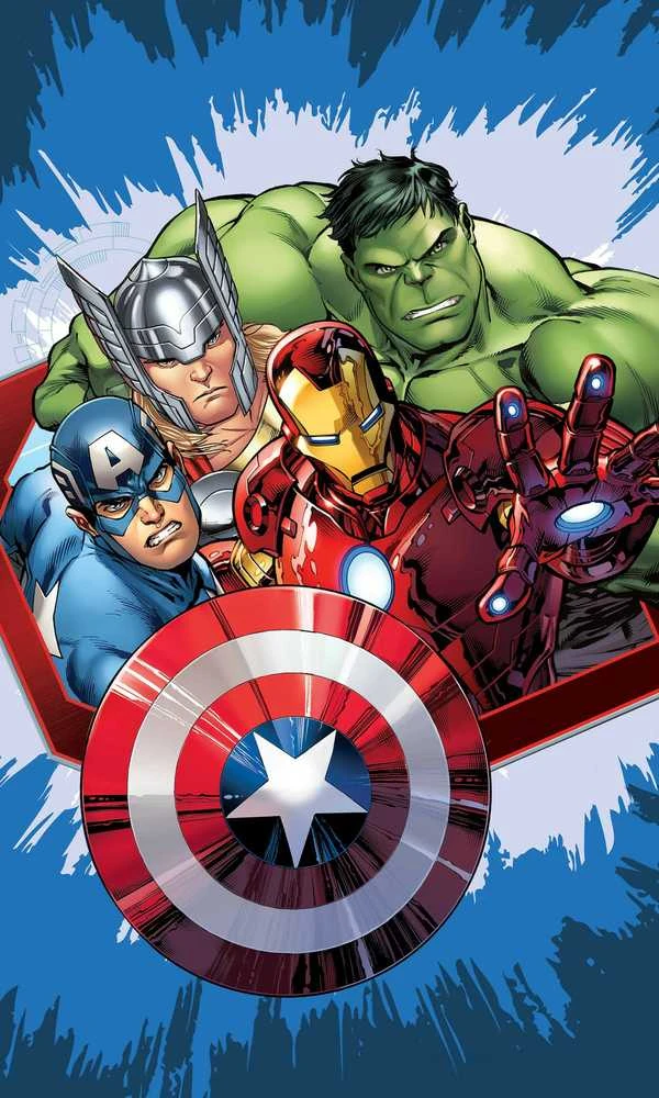 „Avengers Dynamic Heroes“ rankšluostis, veido rankšluostis, rankšluostis 30x50 cm