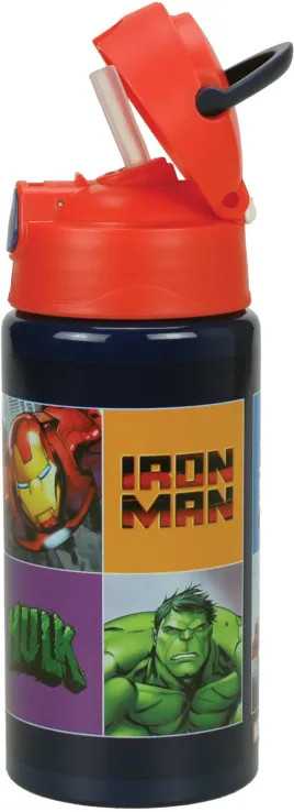 Avengers Smash aliuminio butelis su kabliuku 500 ml