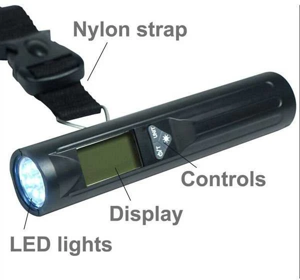 Bagažo svarstyklės su LED apšvietimu