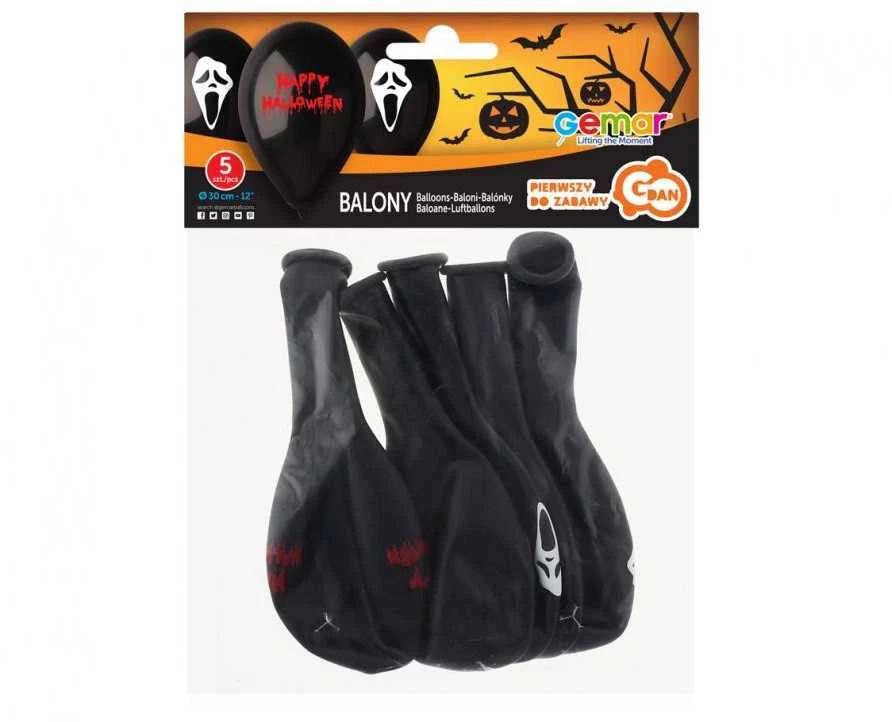 GMR Premium balionai "Scary Halloween" (5vnt)