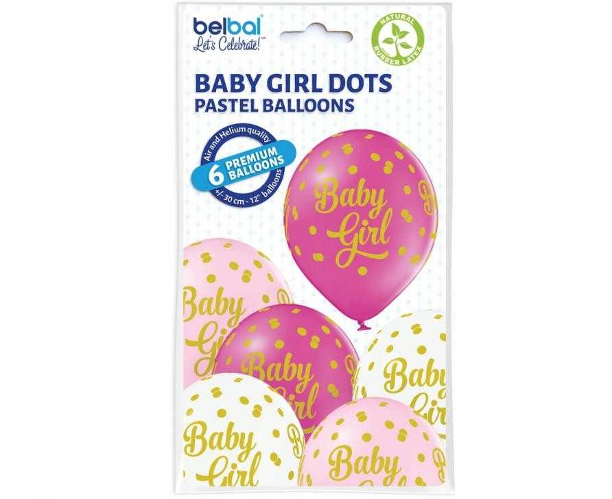GoDan Belball Balony su nadrukiem na roczek - 12" - 6 vnt. universalus