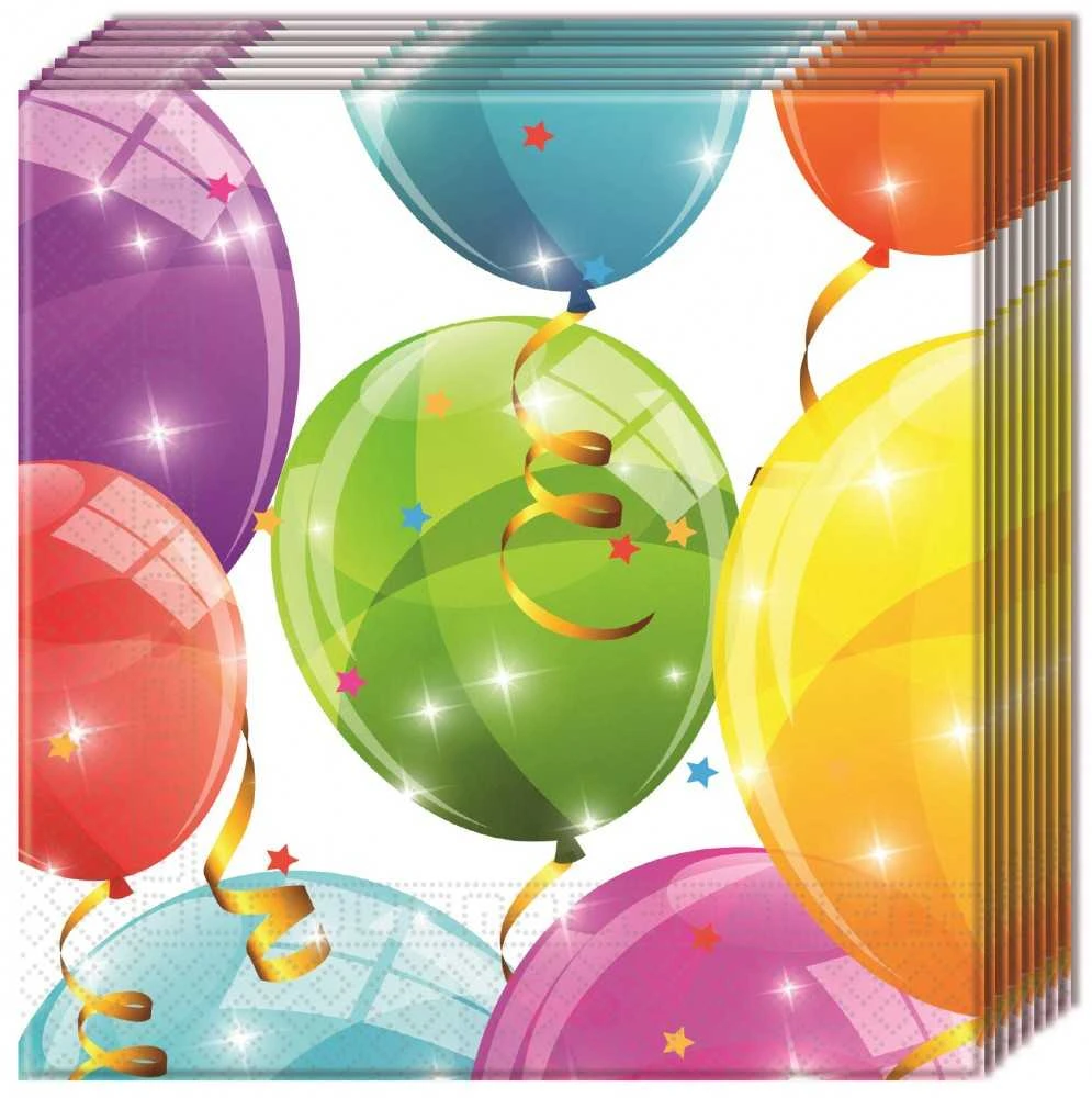 Procos GoDan Serwetki Sparkling Balloons , 33x33 cm, 20 vnt.
