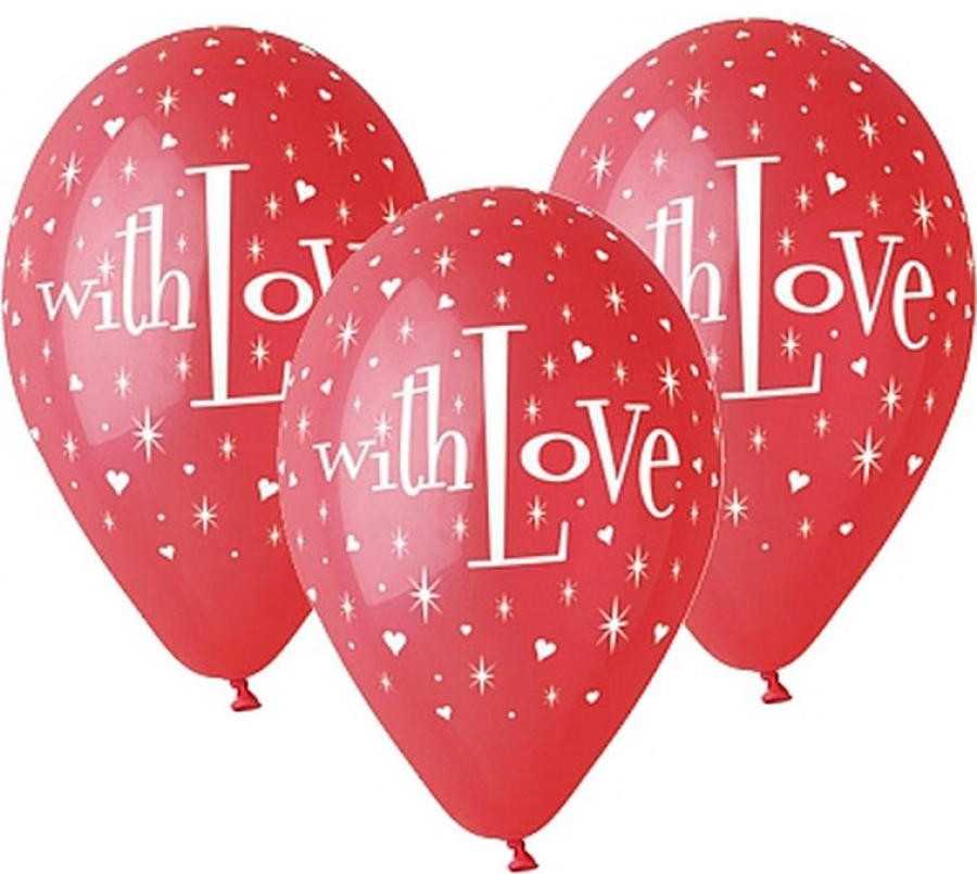 GoDan Balony 12" Prem.With Love A5 GS110/P080 02219