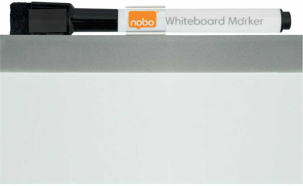 Nobo CombiBoard magnetinė sausai valoma lenta (50/50) su apvaliu dviejų spalvų rėmeliu 585x430 mm