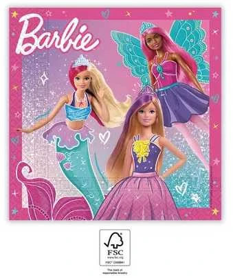 „GoDan Barbie“ fantazijos popierinės servetėlės, 33x33cm, 20 vnt.