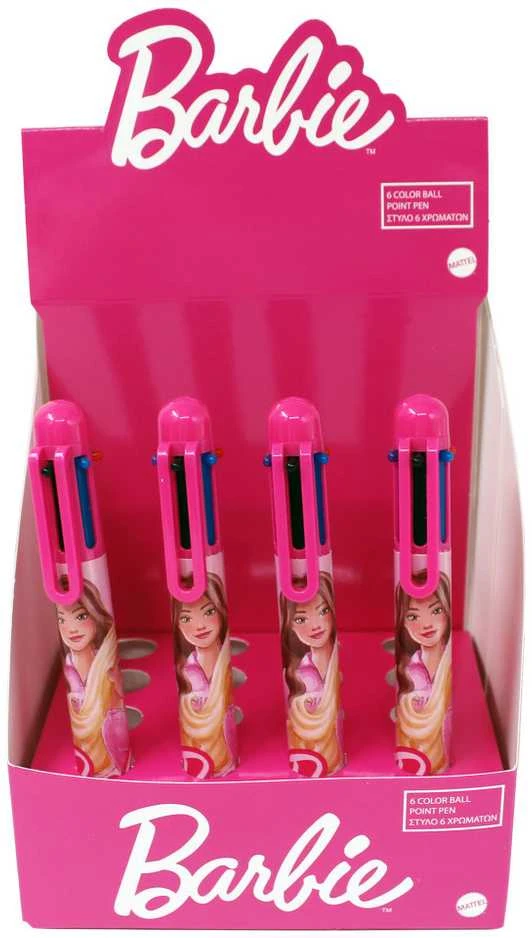 Barbie dažai 6 spalvų rašikliai
