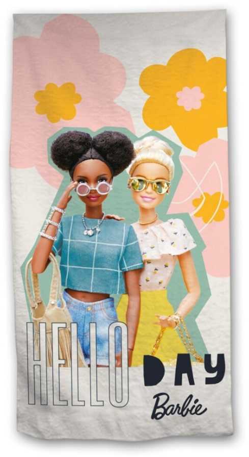 Barbie Hello vonios rankšluostis, paplūdimio rankšluostis 70x140cm (greitai džiūstantis)