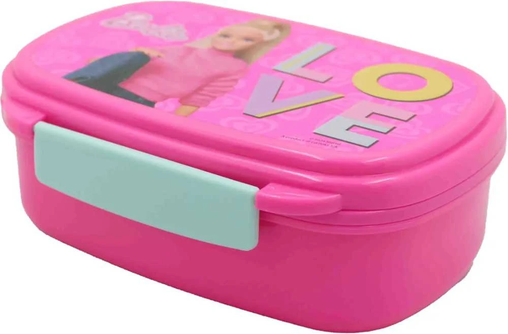 Barbie Love sumuštinių dėžutė + stalo įrankių rinkinys