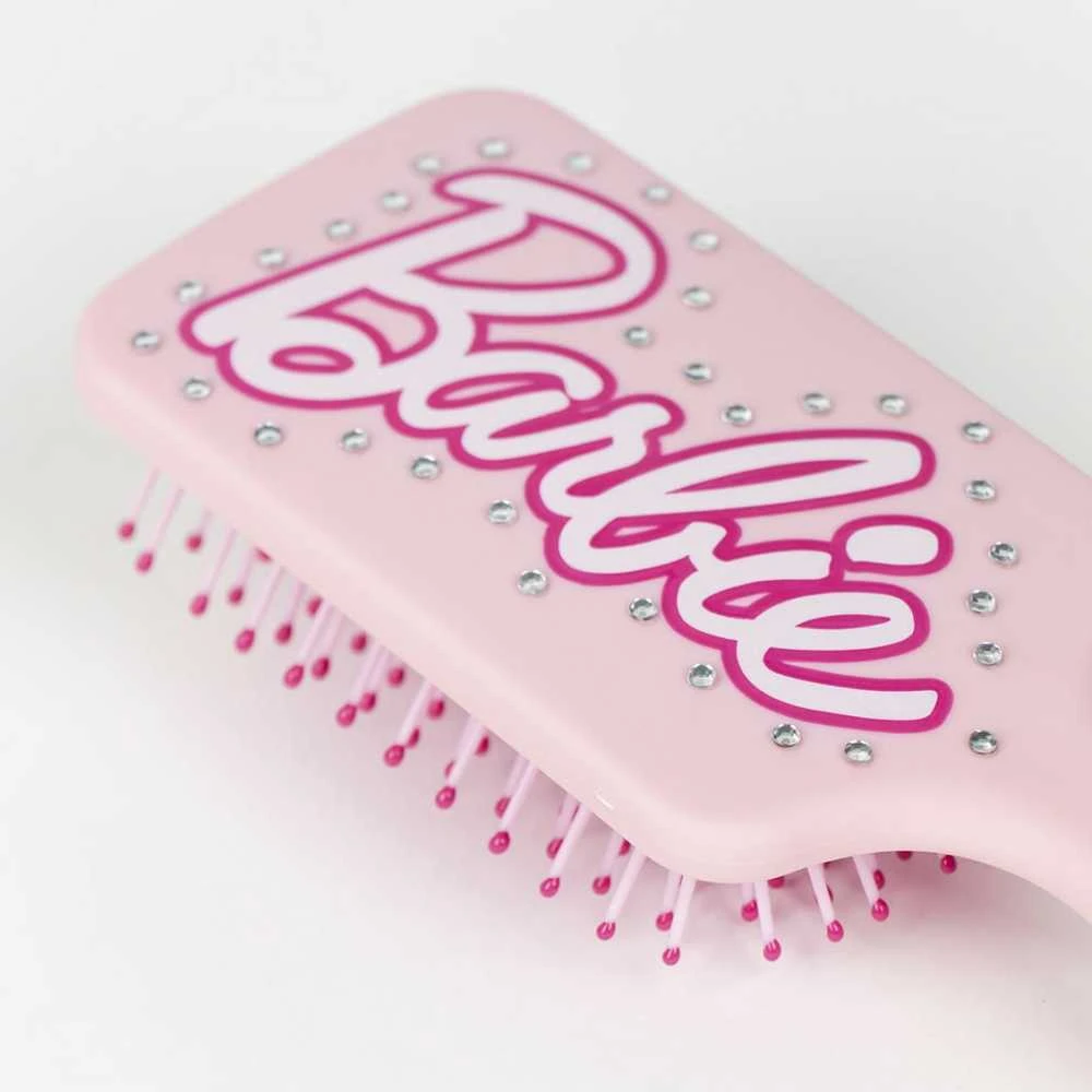 Cerdá Barbie rožinis akmeninis plaukų šepetys 22 cm