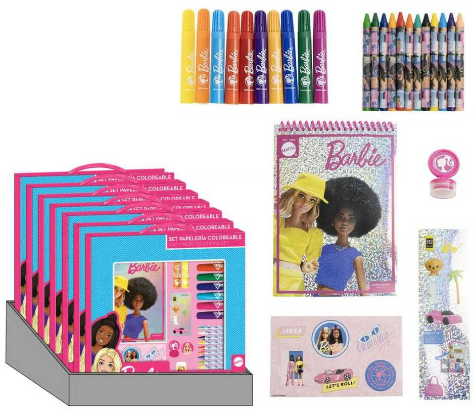 CERDÁ Barbie colouring stationery set