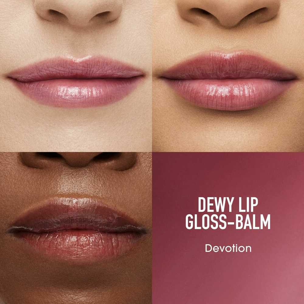 Bare Minerals Bareminerals Dewy Lūpų blizgis Balm drėkinantis lūpų balzamas-blizgis, atspalvis: Devotion,​ 2.3 g
