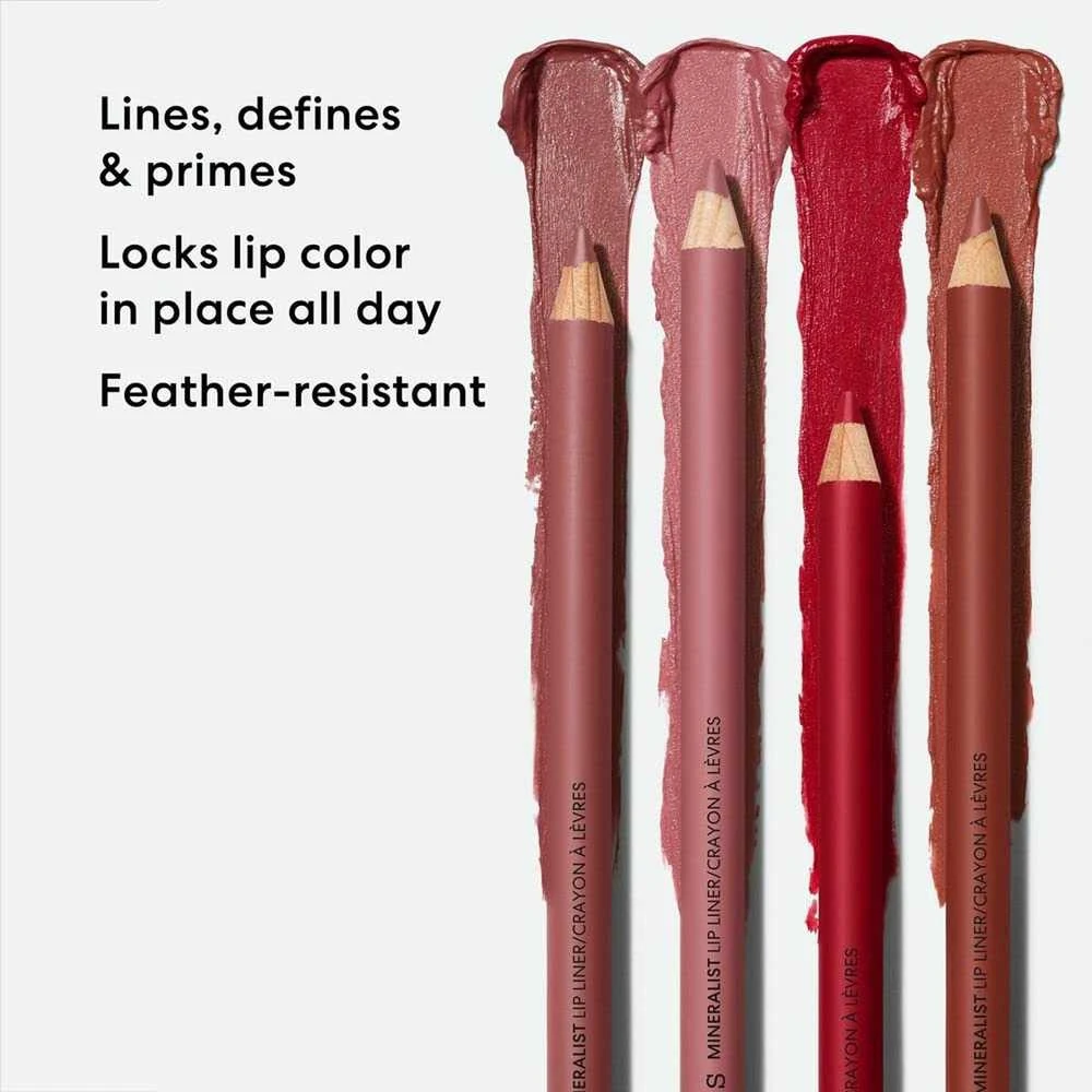 Bare Minerals Bareminerals Mineralist Lasting Lip Liner lūpų pieštukas, atspalvis: Charming Rožinė - Cool Mid-Toned Rožinė, 1.3 g