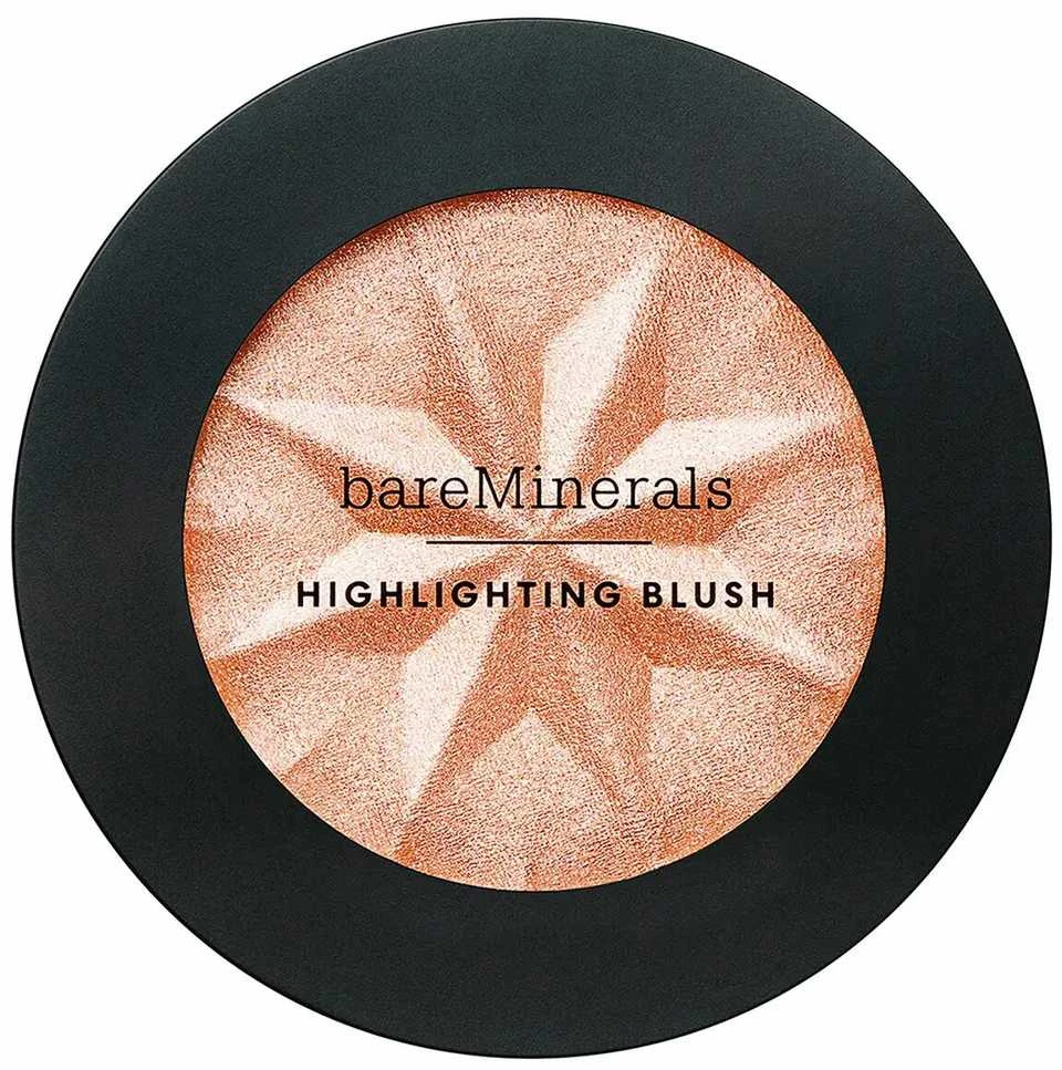 Bare Minerals Bareminerals Gen Nude Highlighting Blush 2-in-1 švytėjimo suteikianti priemonė ir skaistalai, atspalvis: Peach Glow, 3.8 g