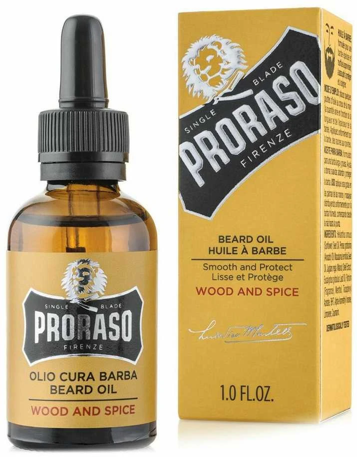 Proraso Wood & Spice Barzdos aliejus, 30 ml