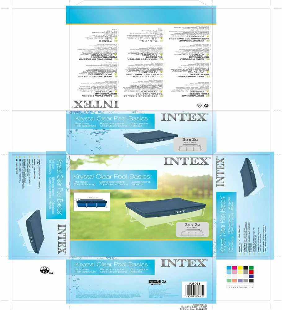 Intex Apsauginis baseino uždangalas 300x200 cm