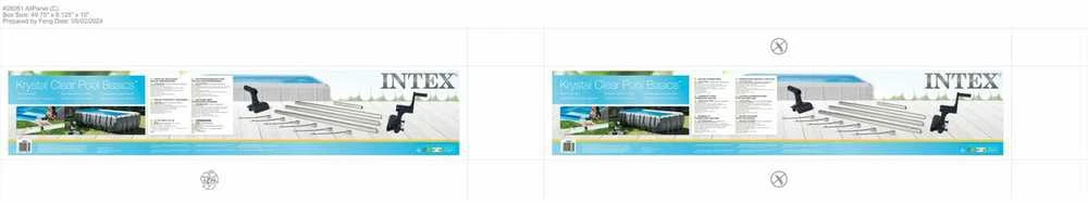 Intex Saulės plėvelės vyniotuvas karkasiniams baseinams 274-488 cm, lengvai surenkamas, patvari konstrukcija, baseino priedas, saulės dangos vyniotuvas, baseino priežiūros įrankis