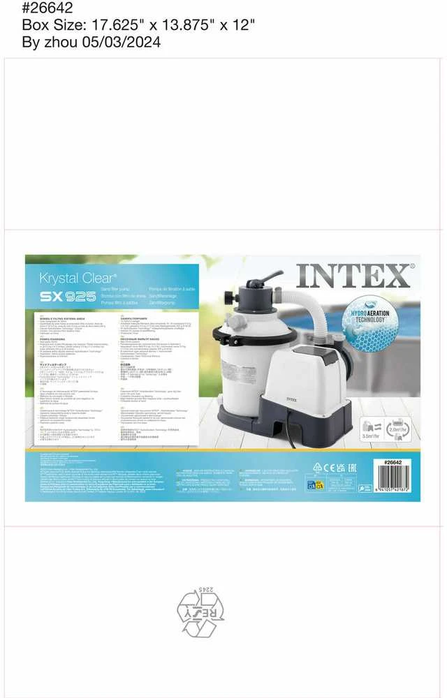 Baseino smėlio filtro siurblys 3500l/h INTEX 26642