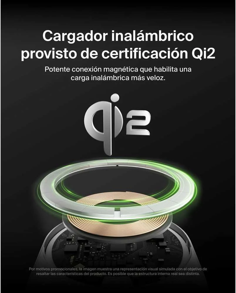 Belkin Qi2.0, 15W, maitinimo šaltinis 20W, pilka