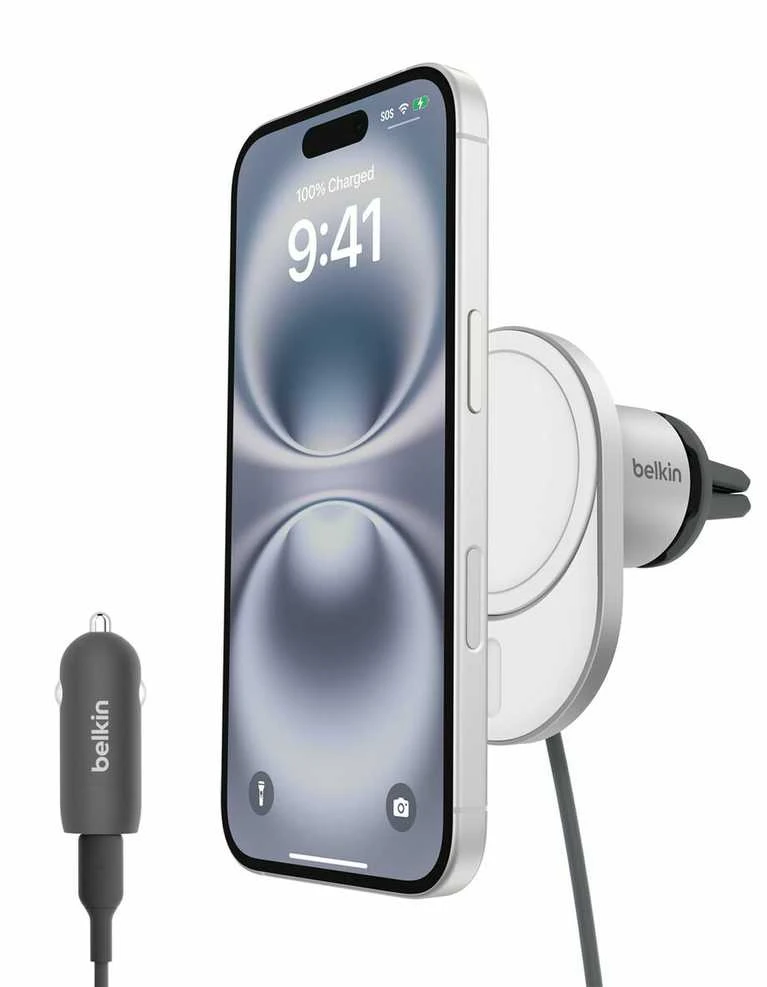 Belkin Qi2.0, 15W, maitinimo šaltinis 20W, pilka