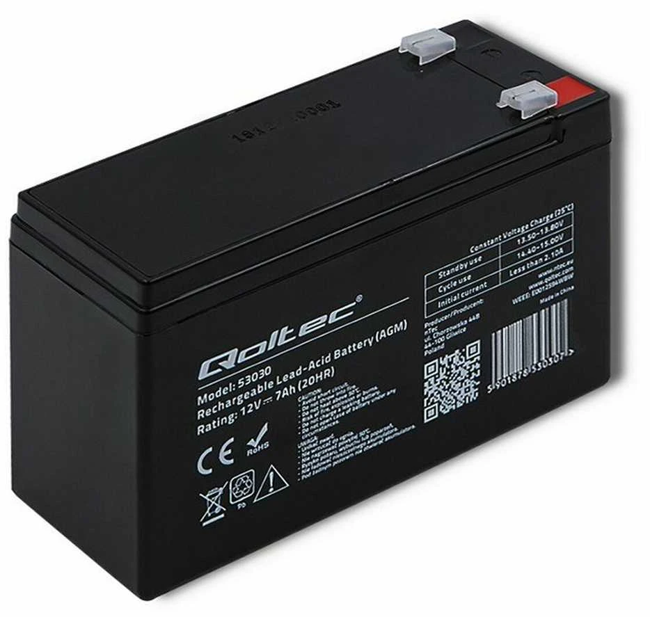 QOLTEC 53030 Gel baterija 12V 7Ah max.72A AGM