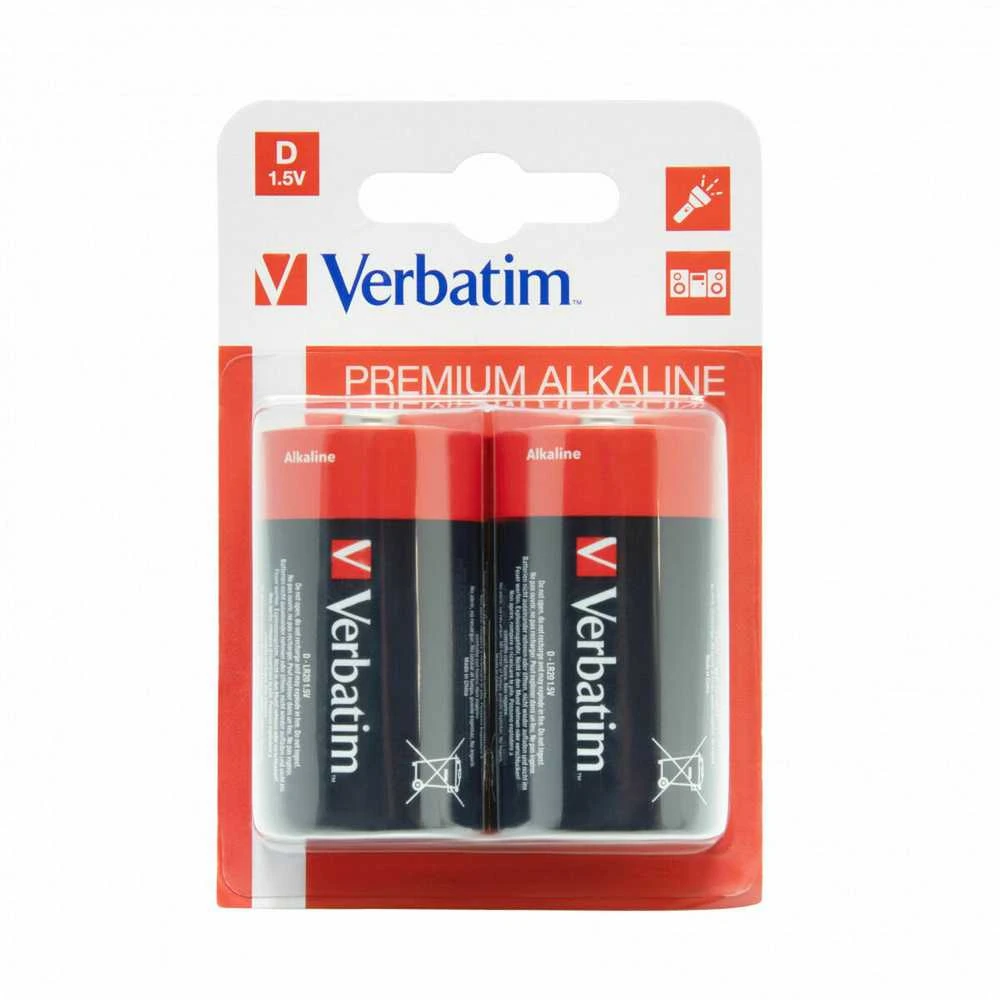 Baterija VERBATIM ALKALICZNA LR20 D (2 SZT BLISTER)