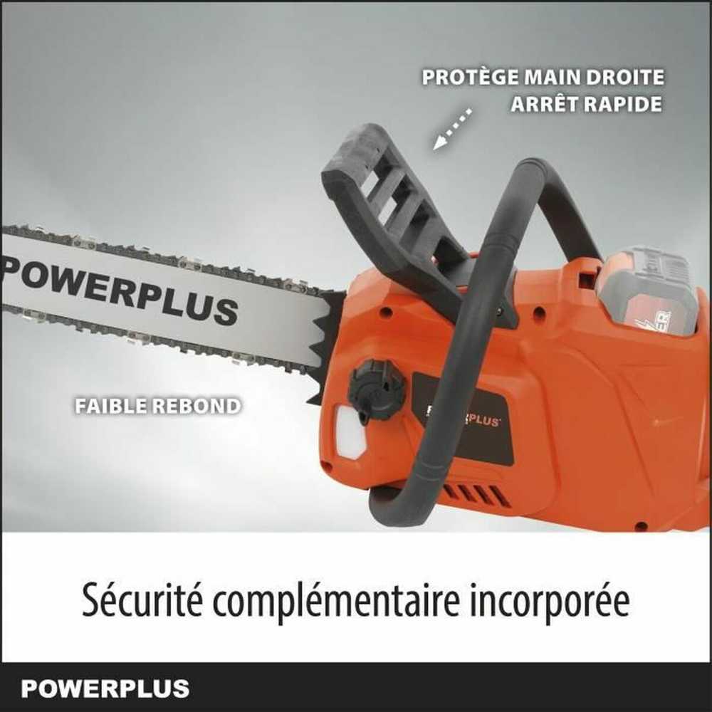 „PowerPlus Dual Power Powdpg7576“ – 40 V akumuliatorinis grandininis pjūklas, 350 mm kreiptuvas, be akumuliatoriaus ir įkroviklio