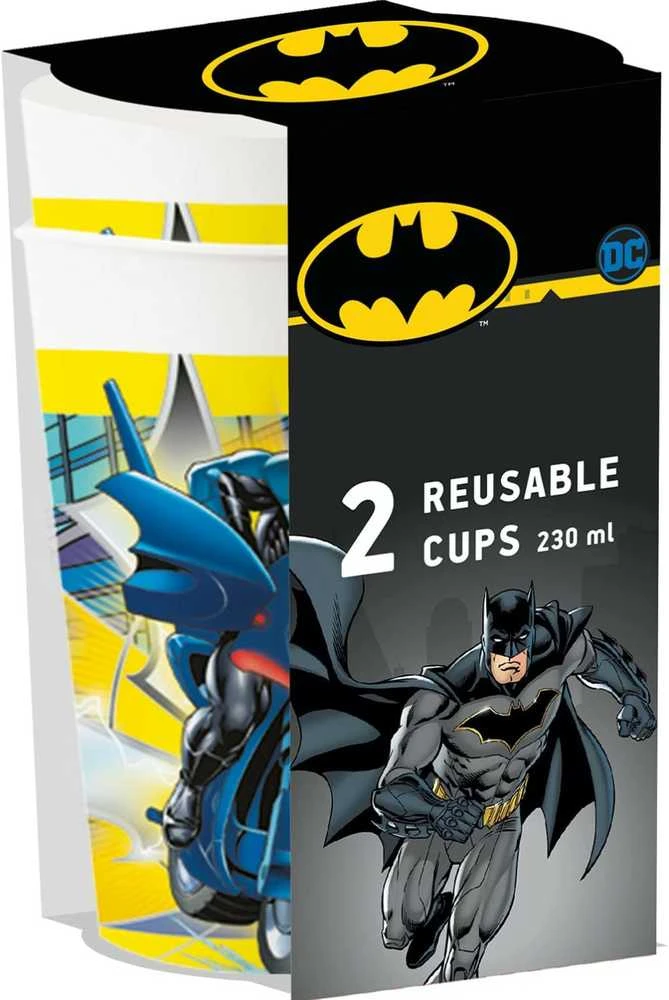 „Batman Rogue Rage“ plastikinių puodelių 2 dalių rinkinys, 230 ml