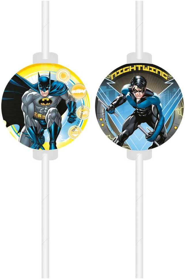 Globos Europe Bv „GoDan“ popieriniai vamzdeliai „Betman“ dekoracijos geriamiems gėrimams