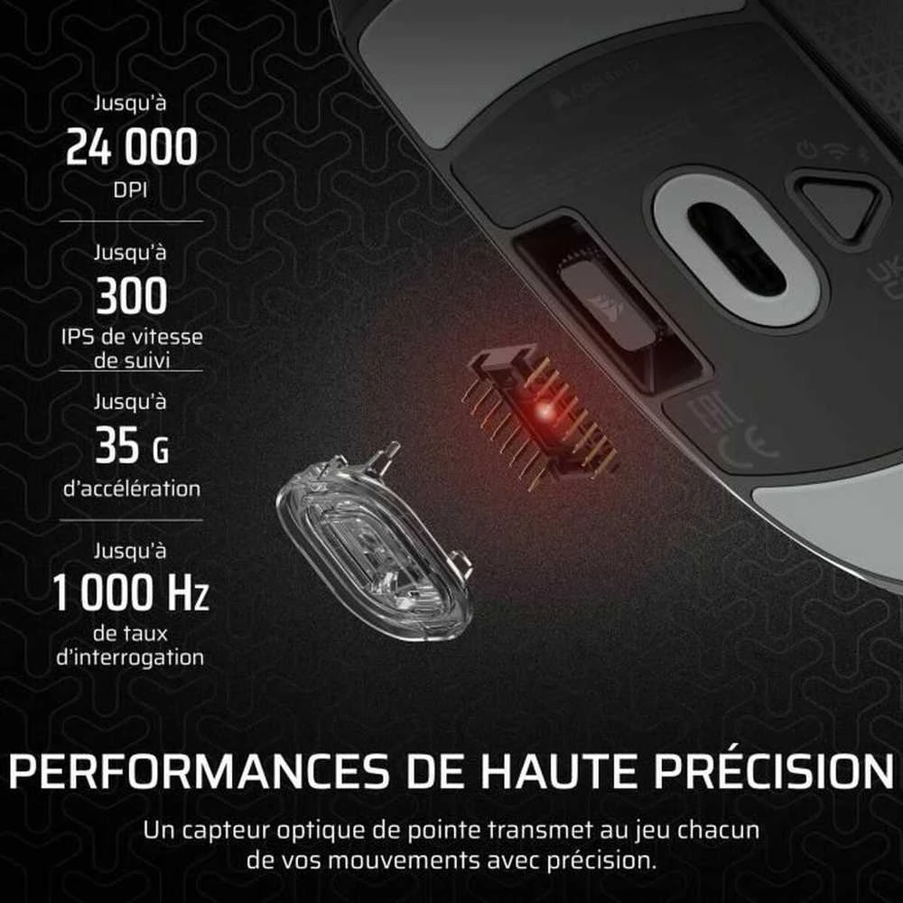 CORSAIR M55 Belaidė pelė žaidimams 24000 DPI Juodas
