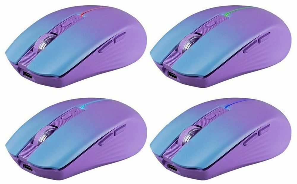 Pelė DEFENDER MYSTERY MM-301 RF+BT PURPLE 1600dpi 6P