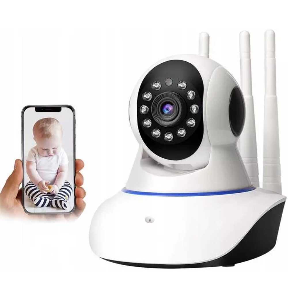 Mobili auklė - stebėjimo kamera 355° su WiFi ir dvipusiu ryšiu