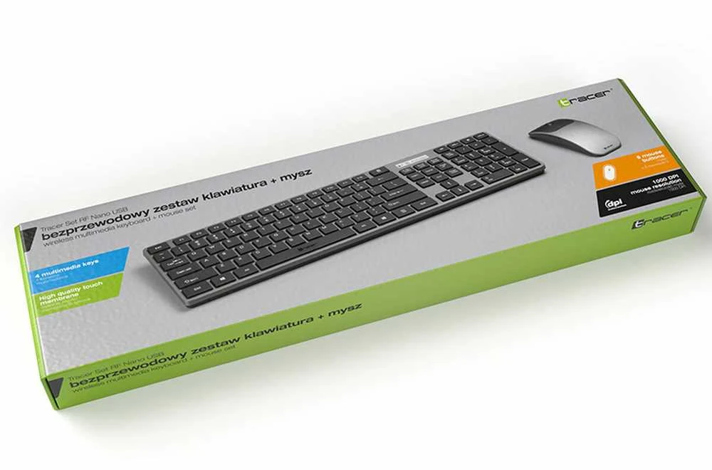 Klaviatūra TRACER SET RF NANO USB