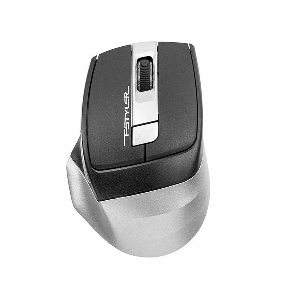 A4Tech FSTYLER FB35 RF 2.4G+BT Smoky Pilkas Pelė wireless