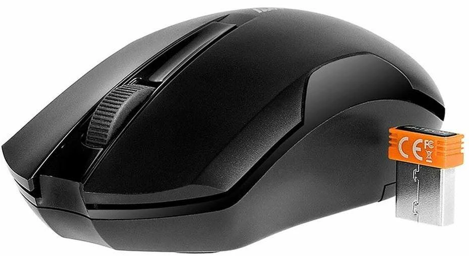 A4Tech Pelė G3-200NS Wireless, No, Juodas, Yes, Belaidė jungtis