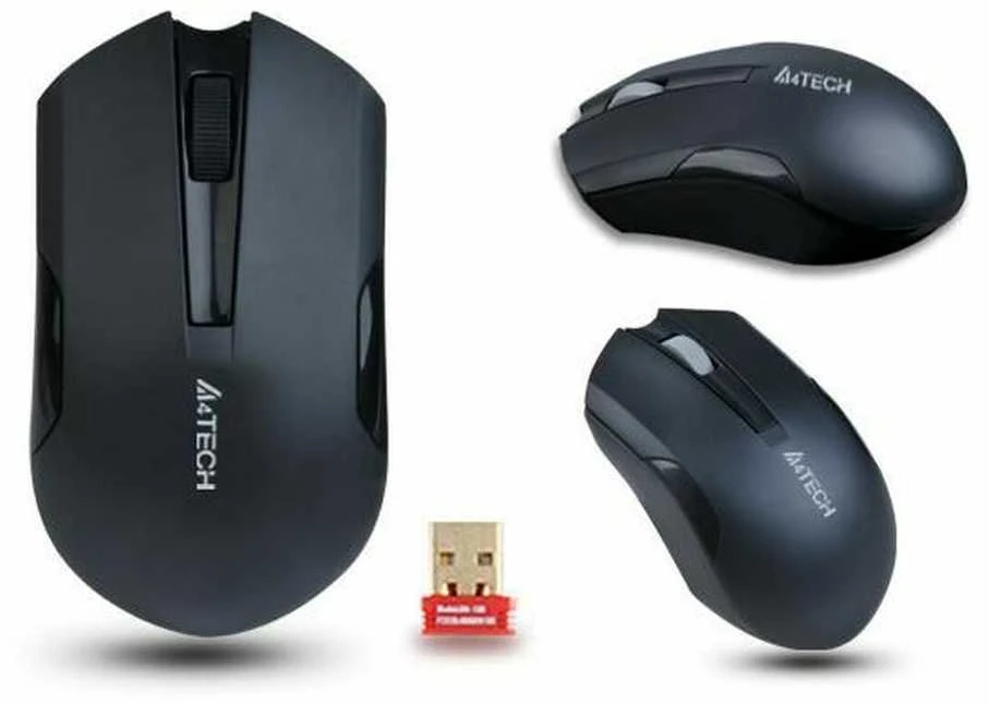 A4Tech Pelė G3-200NS Wireless, No, Juodas, Yes, Belaidė jungtis