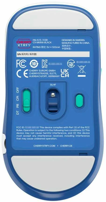 Cherry M68 WIRELESS Baltas Pelė - WIRELESS