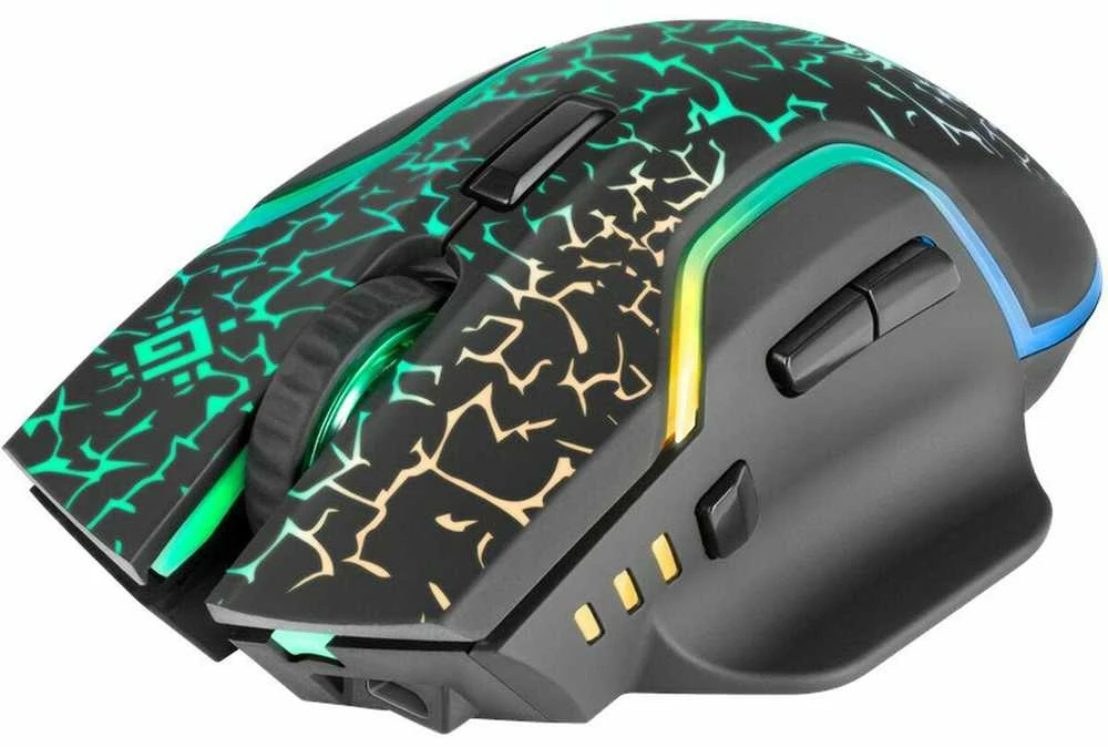 Kompiuterio Pelė - Defender GM-067 Oneshot Optinė RF RGB 3200dpi 7P