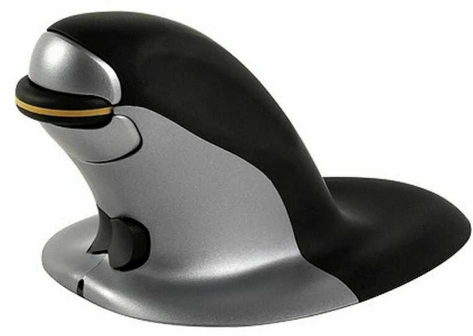 Vertikali belaidė pelė FELLOWES PENGUIN, vidutinė