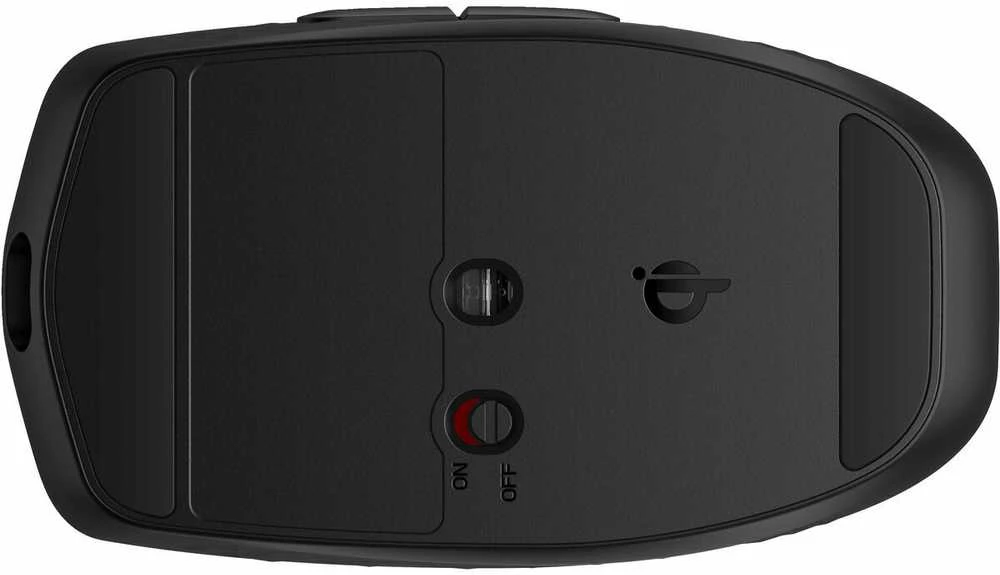 HP 695 Wireless Bluetooth Pelė – belaidis Qi-įkrovimas, programuojamas, 4 krypčių slinkimas – Juodas